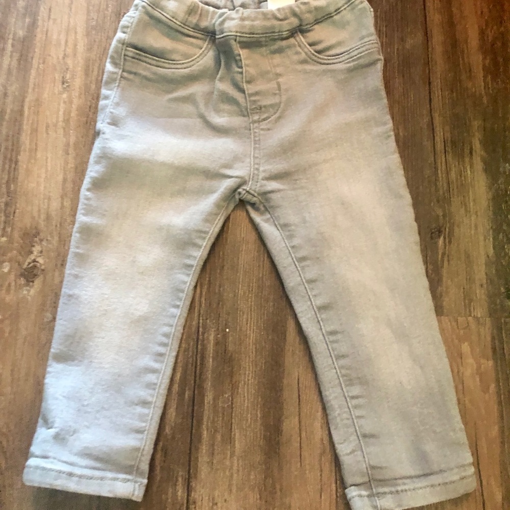 H&M Light Grey Jeans - 9/12 Months